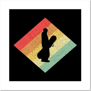 Retro Vintage 80s Snowboarding Gift For Snowboarders Posters and Art